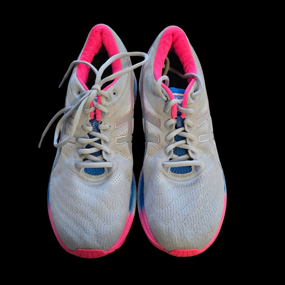 Asics Women's Gel Nimbus Lite Gray/Pink/Blue, Size 11